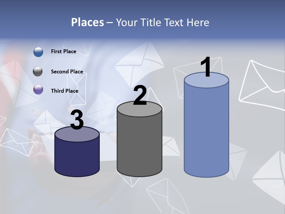 Cellphone Business Woman Screen PowerPoint Template