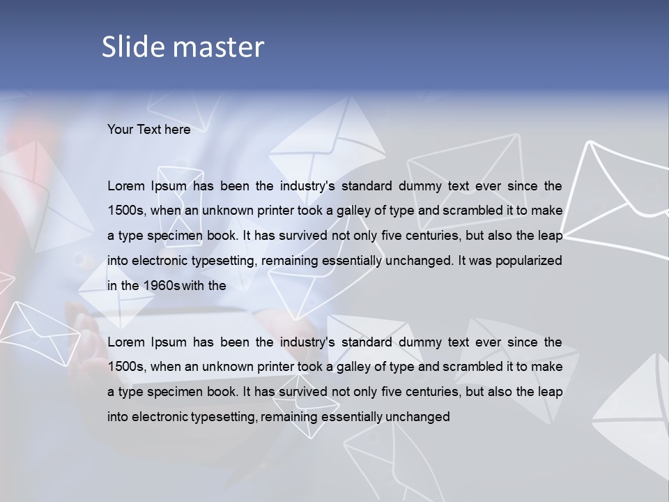 Cellphone Business Woman Screen PowerPoint Template