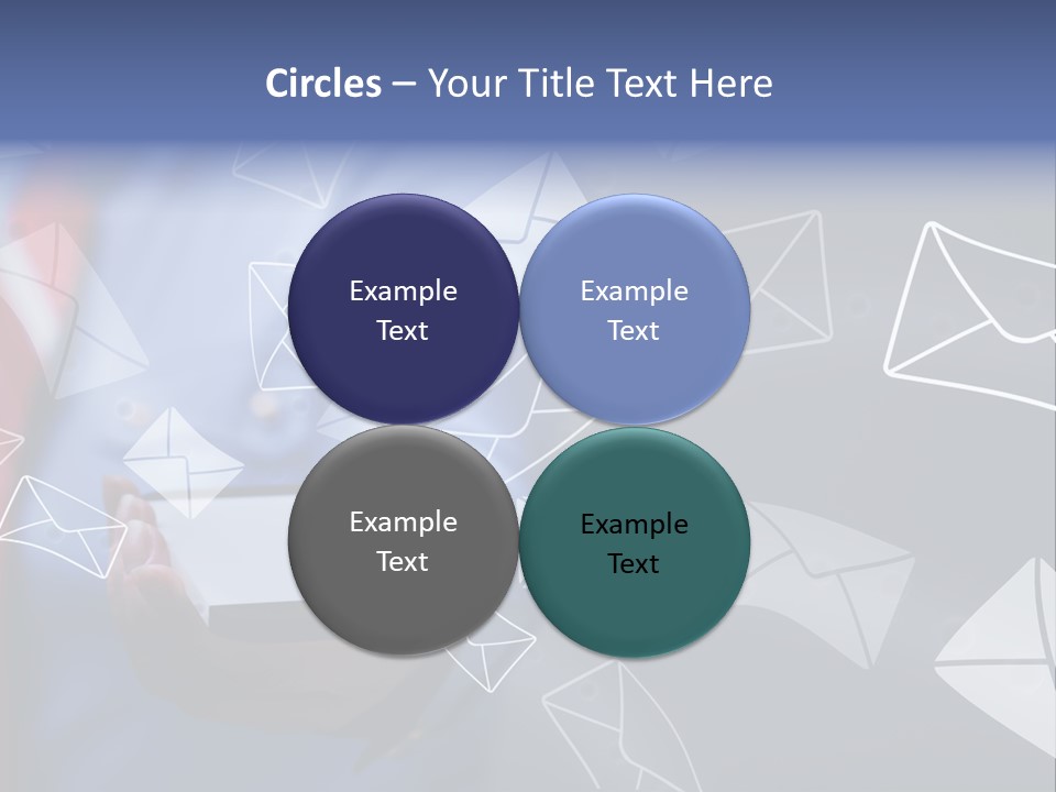 Cellphone Business Woman Screen PowerPoint Template