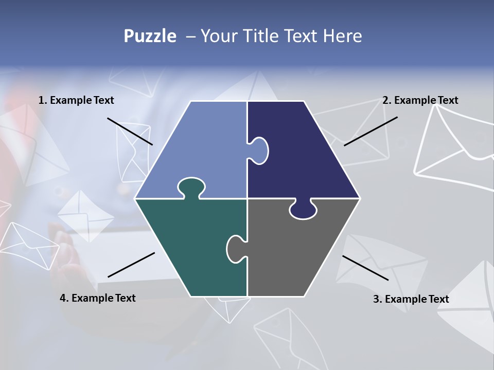 Cellphone Business Woman Screen PowerPoint Template