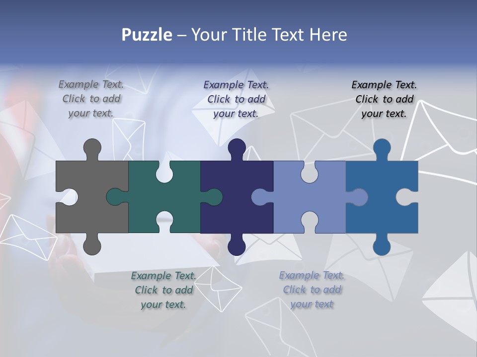 Cellphone Business Woman Screen PowerPoint Template