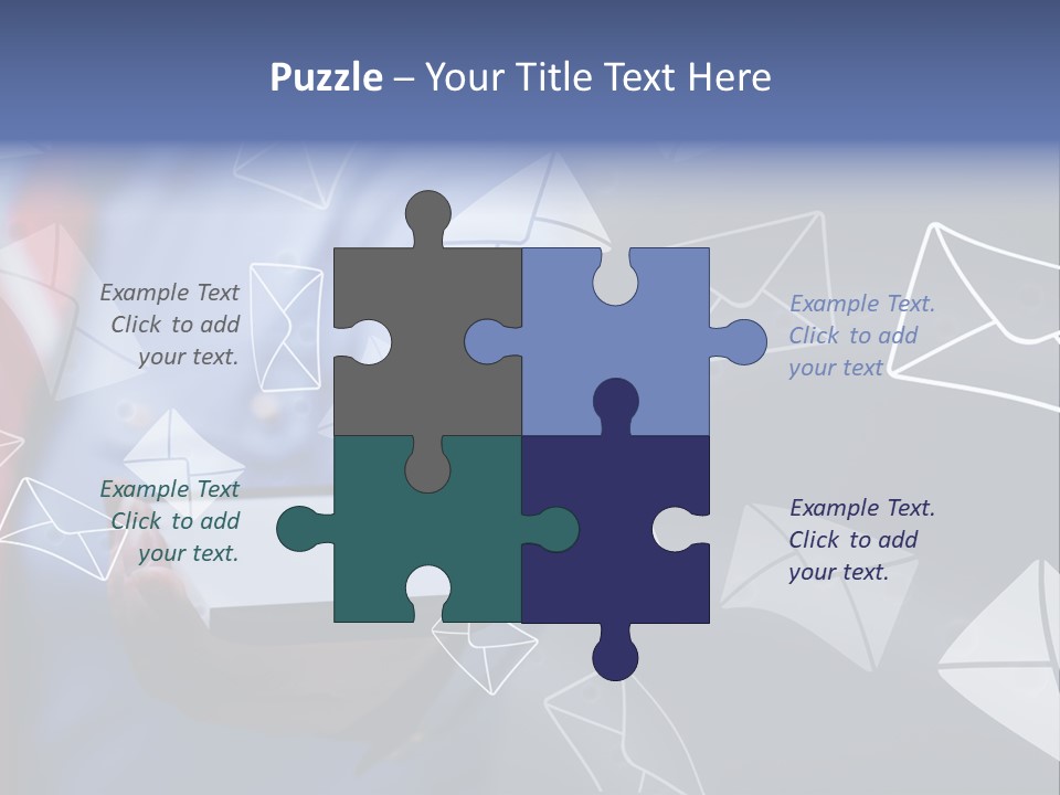 Cellphone Business Woman Screen PowerPoint Template