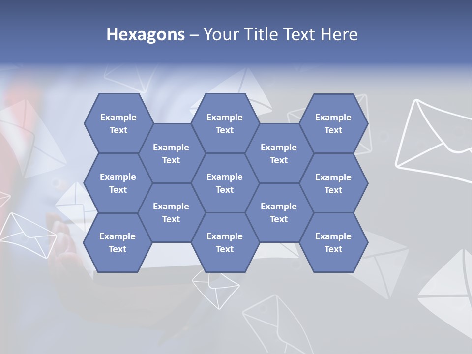 Cellphone Business Woman Screen PowerPoint Template