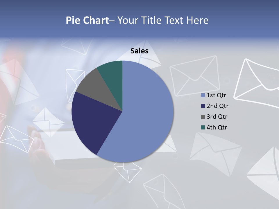 Cellphone Business Woman Screen PowerPoint Template