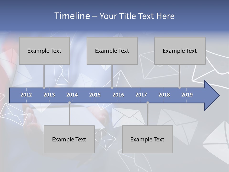 Cellphone Business Woman Screen PowerPoint Template