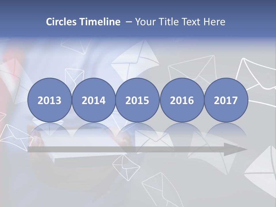 Cellphone Business Woman Screen PowerPoint Template