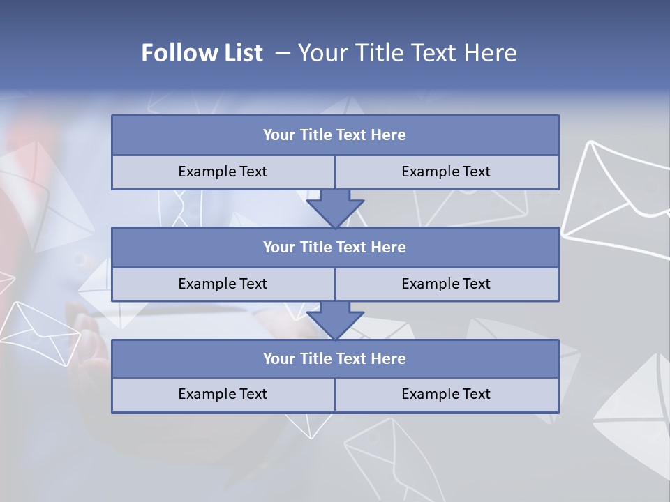 Cellphone Business Woman Screen PowerPoint Template