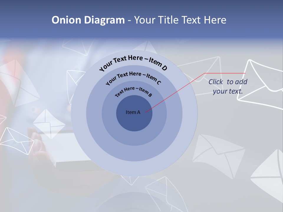 Cellphone Business Woman Screen PowerPoint Template