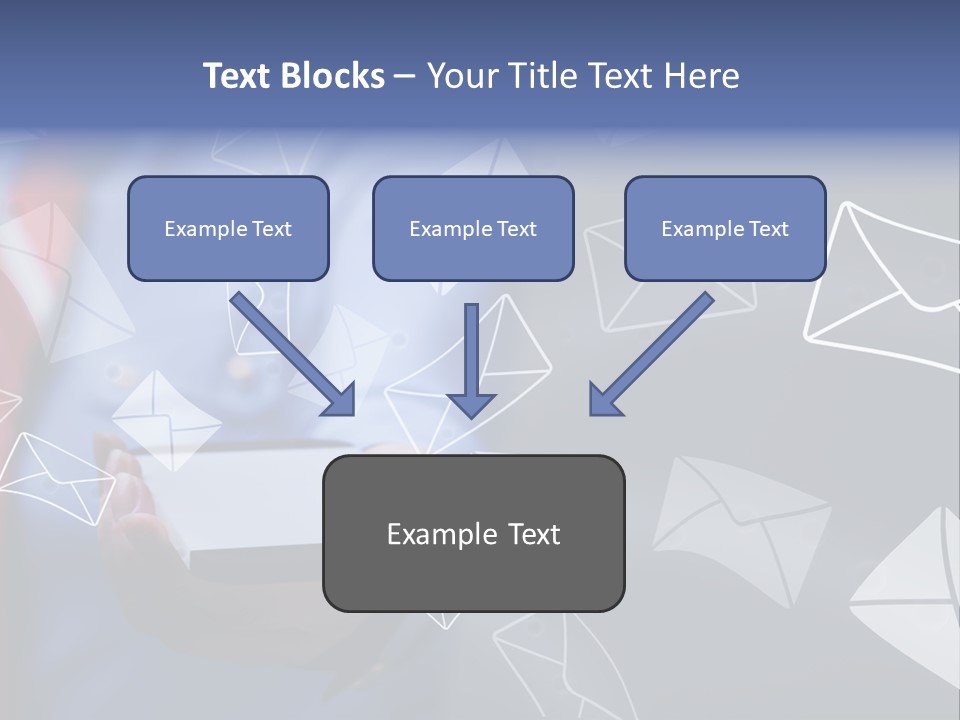 Cellphone Business Woman Screen PowerPoint Template