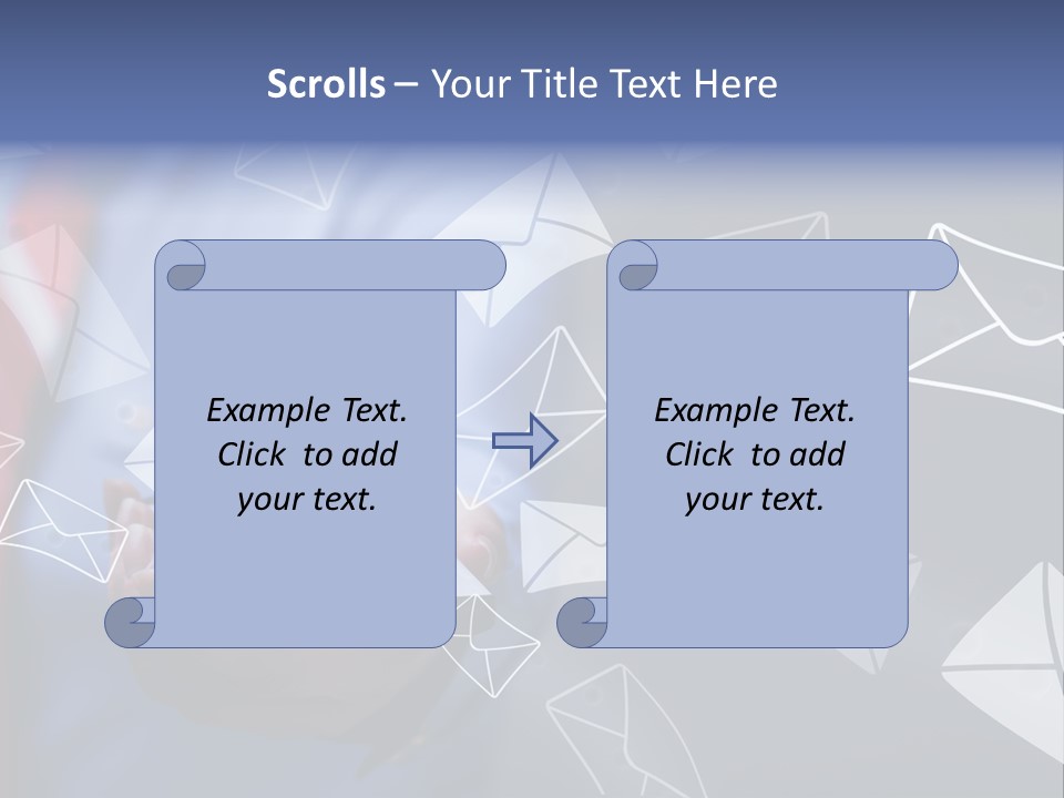 Cellphone Business Woman Screen PowerPoint Template