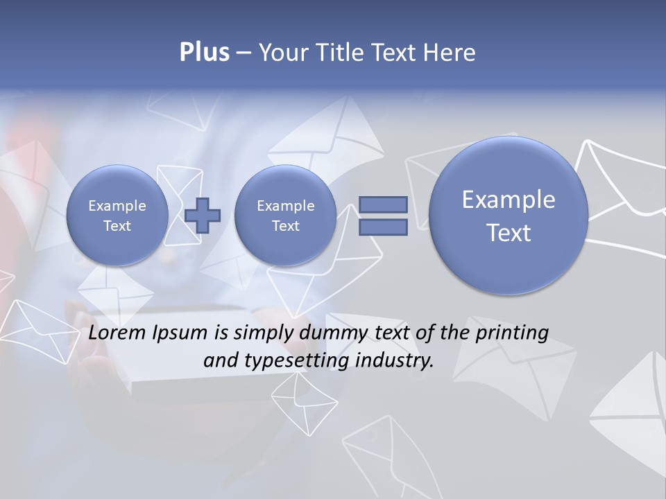 Cellphone Business Woman Screen PowerPoint Template