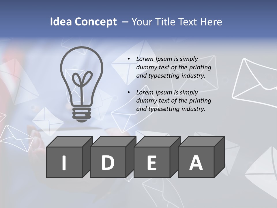 Cellphone Business Woman Screen PowerPoint Template