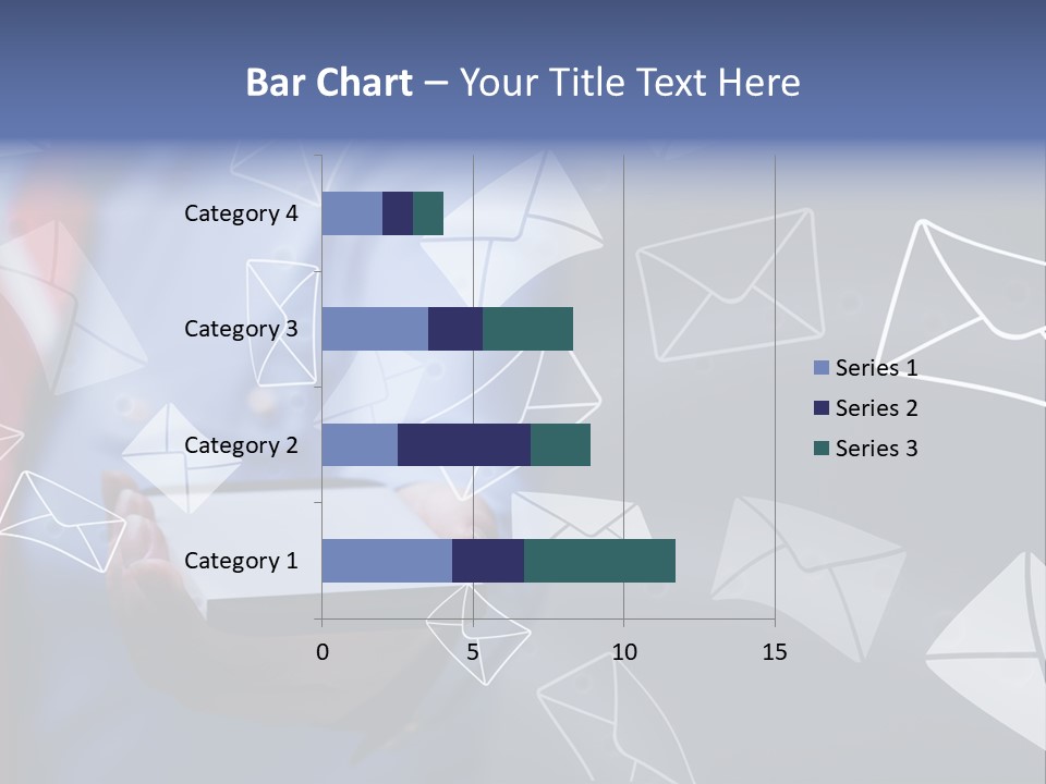 Cellphone Business Woman Screen PowerPoint Template