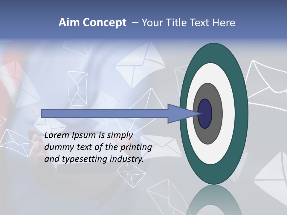 Cellphone Business Woman Screen PowerPoint Template