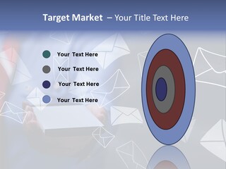 Cellphone Business Woman Screen PowerPoint Template