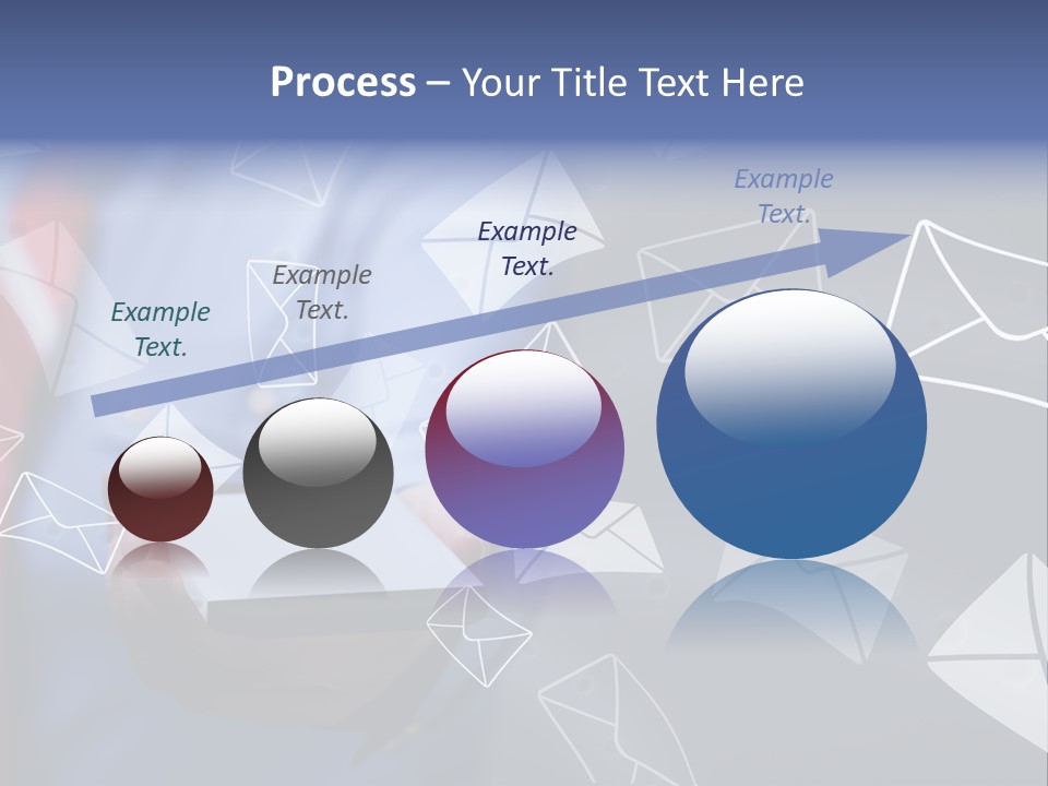 Cellphone Business Woman Screen PowerPoint Template