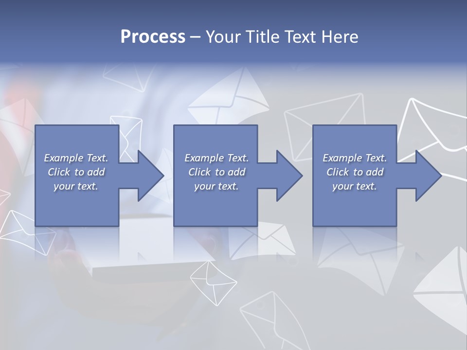 Cellphone Business Woman Screen PowerPoint Template