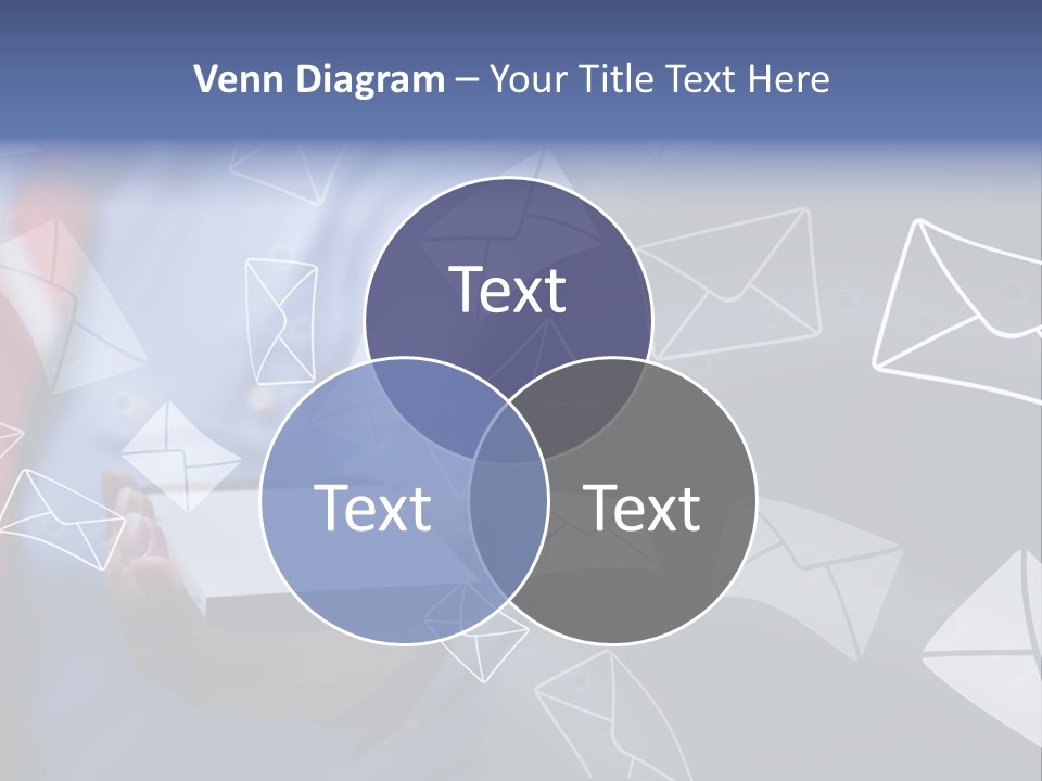 Cellphone Business Woman Screen PowerPoint Template