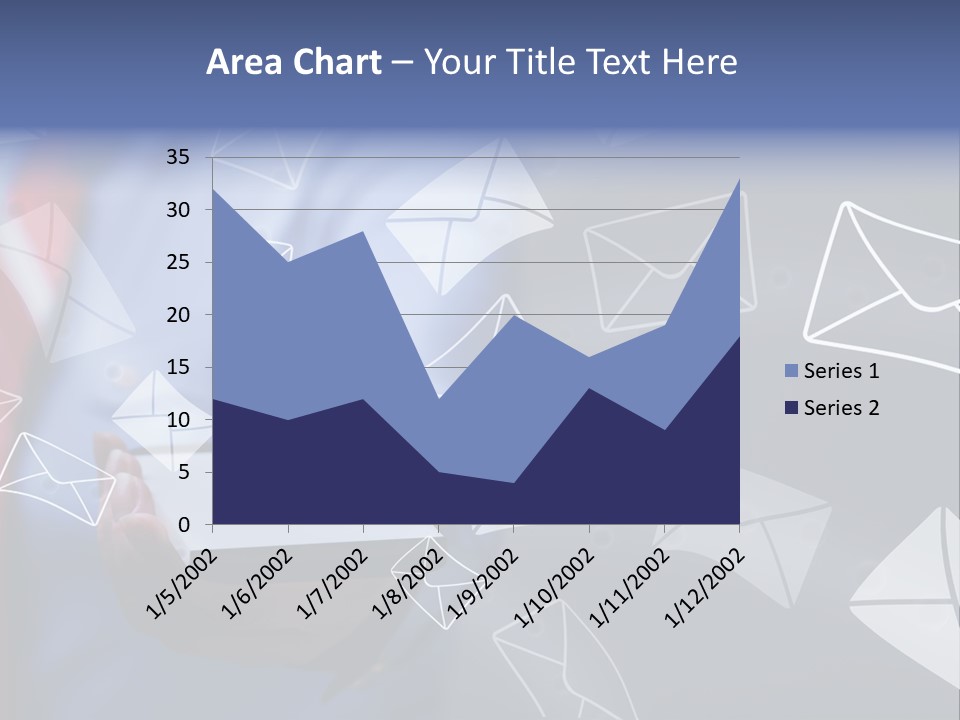 Cellphone Business Woman Screen PowerPoint Template