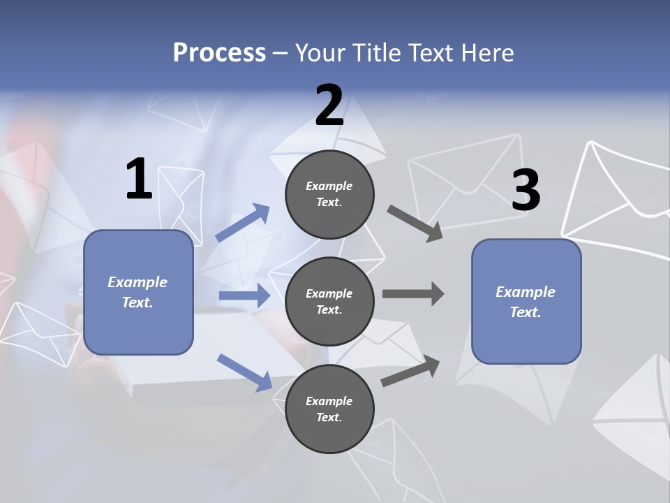 Cellphone Business Woman Screen PowerPoint Template