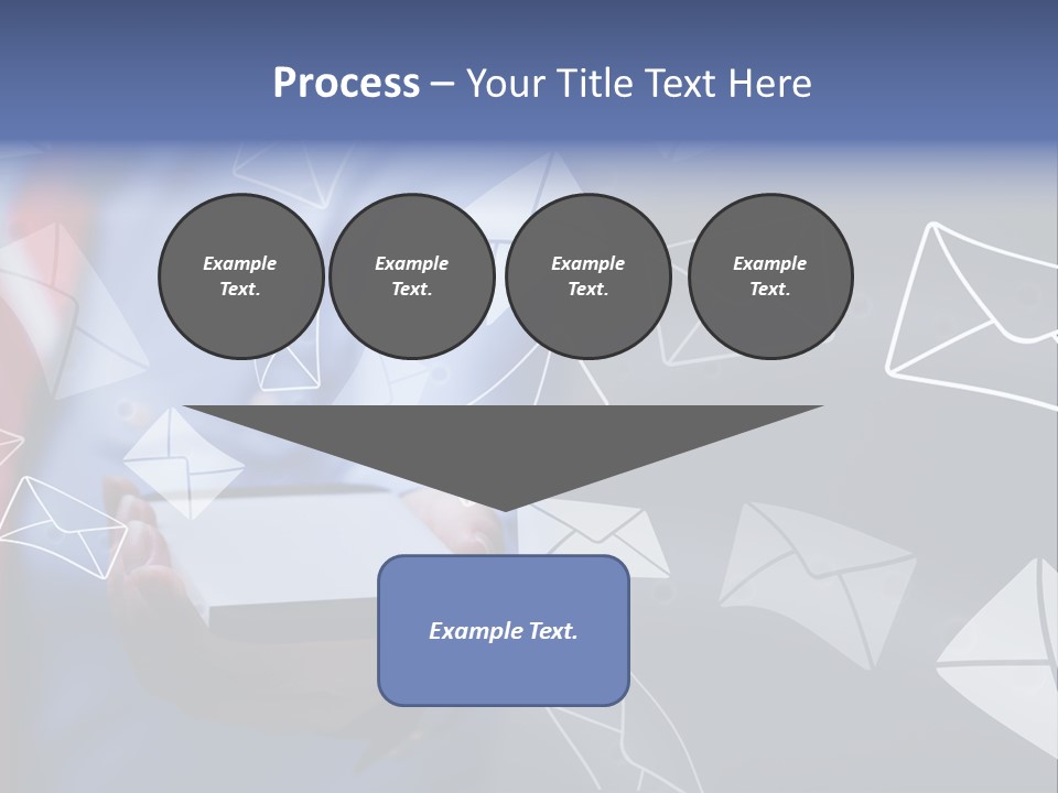 Cellphone Business Woman Screen PowerPoint Template