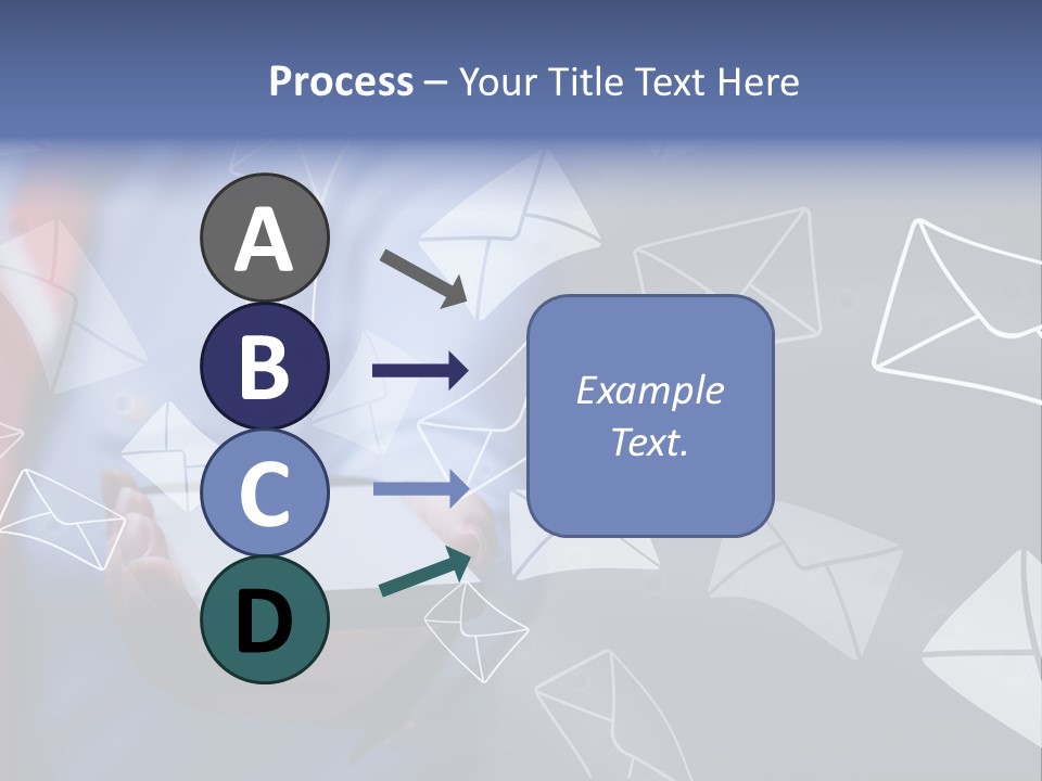 Cellphone Business Woman Screen PowerPoint Template