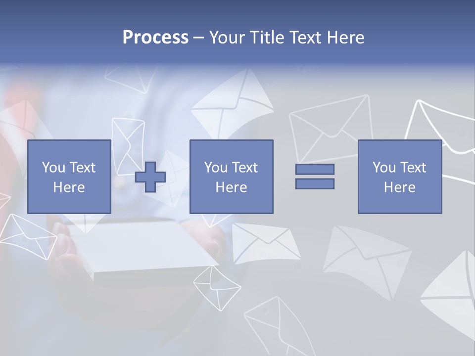 Cellphone Business Woman Screen PowerPoint Template
