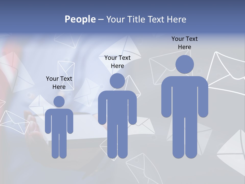 Cellphone Business Woman Screen PowerPoint Template