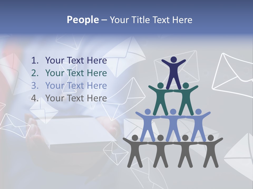 Cellphone Business Woman Screen PowerPoint Template