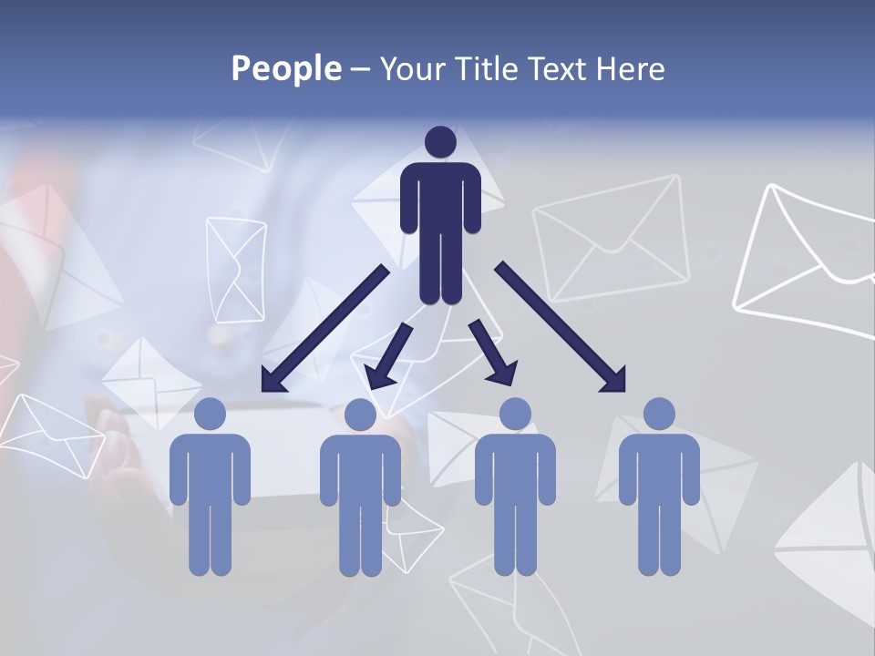 Cellphone Business Woman Screen PowerPoint Template