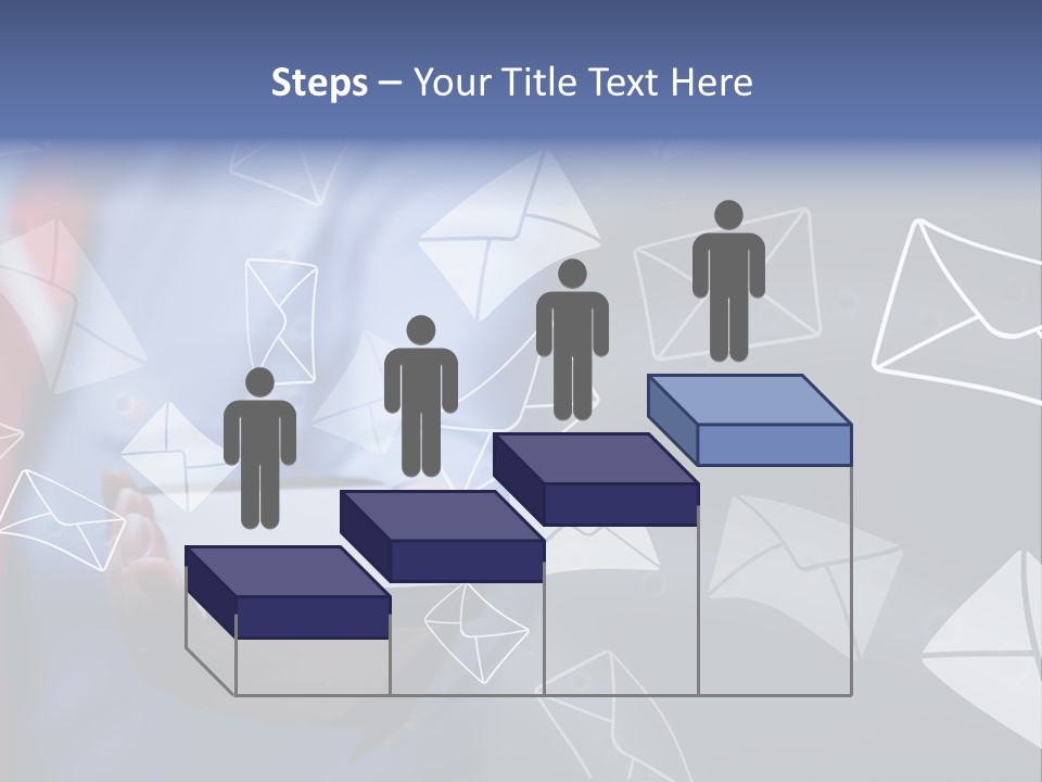 Cellphone Business Woman Screen PowerPoint Template