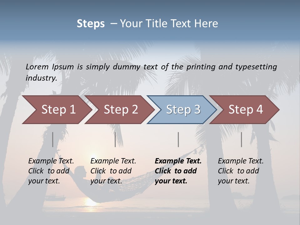 Resort Laziness Locations PowerPoint Template