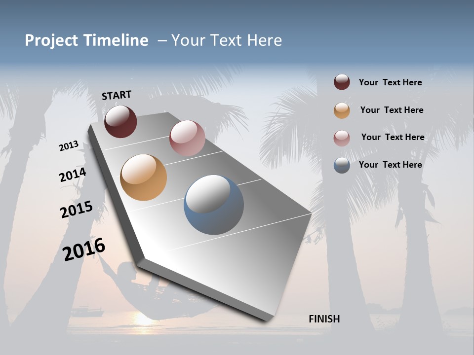 Resort Laziness Locations PowerPoint Template