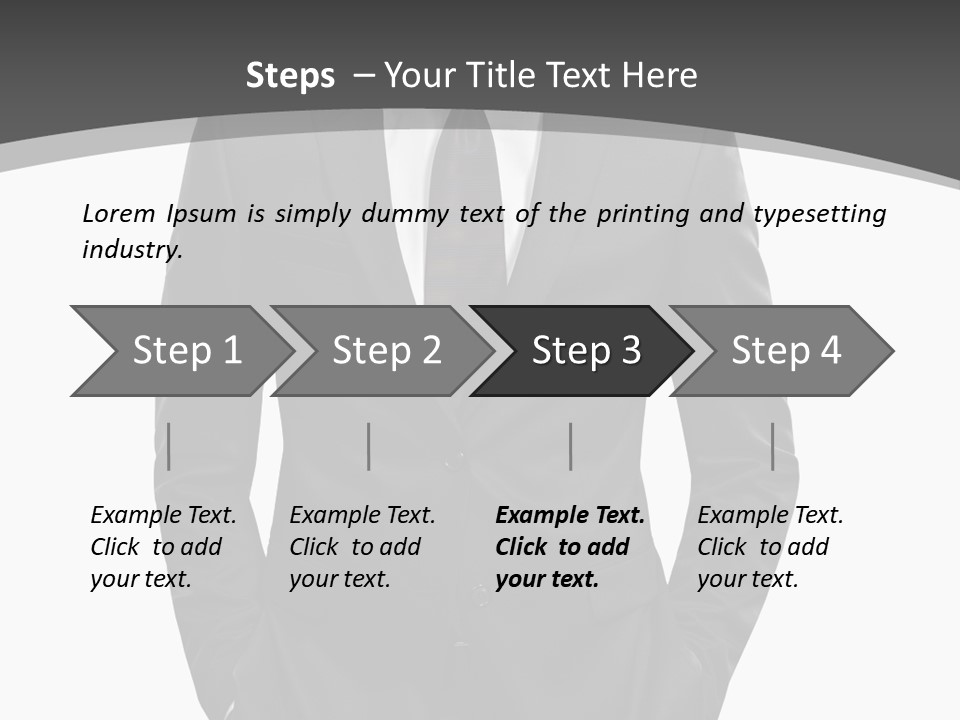 Concept Fashion Tuxedo PowerPoint Template
