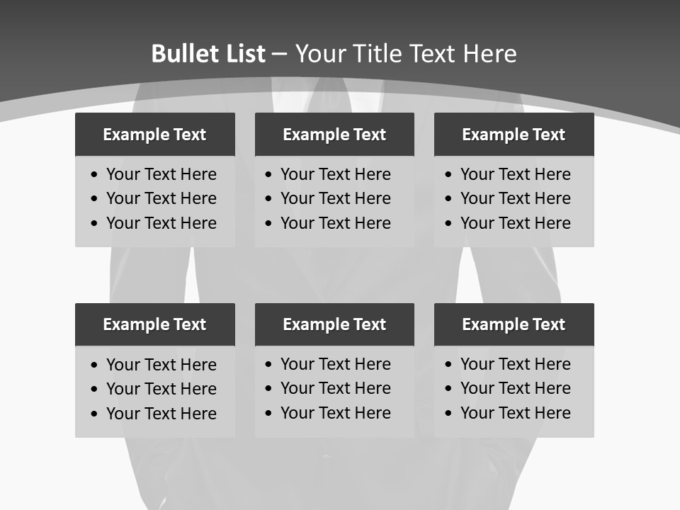Concept Fashion Tuxedo PowerPoint Template