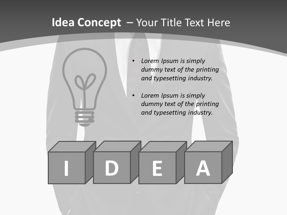 Concept Fashion Tuxedo PowerPoint Template