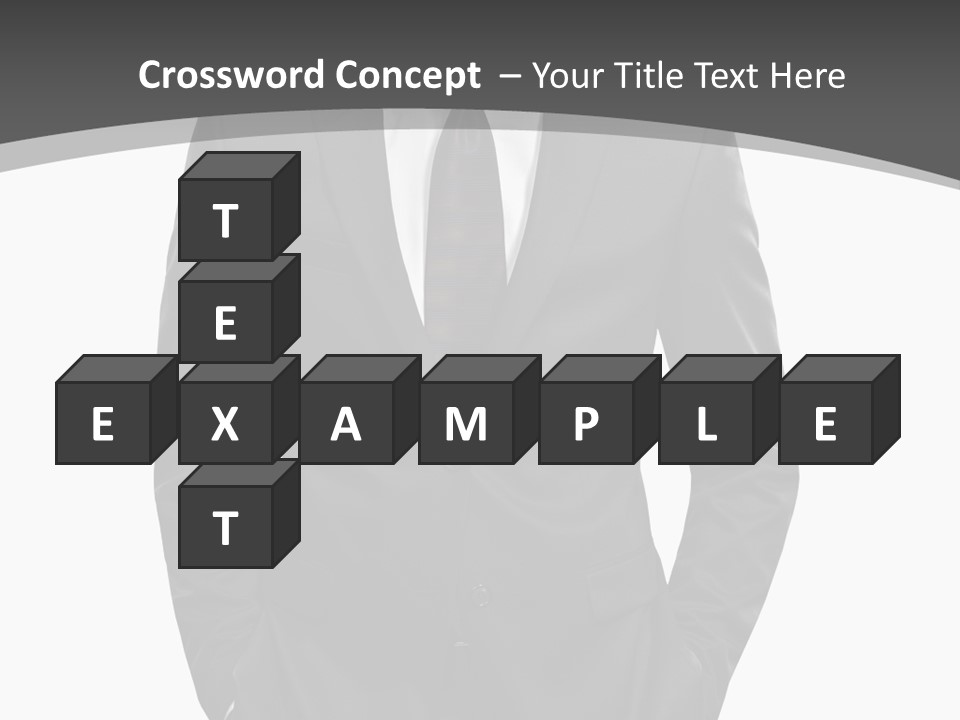 Concept Fashion Tuxedo PowerPoint Template