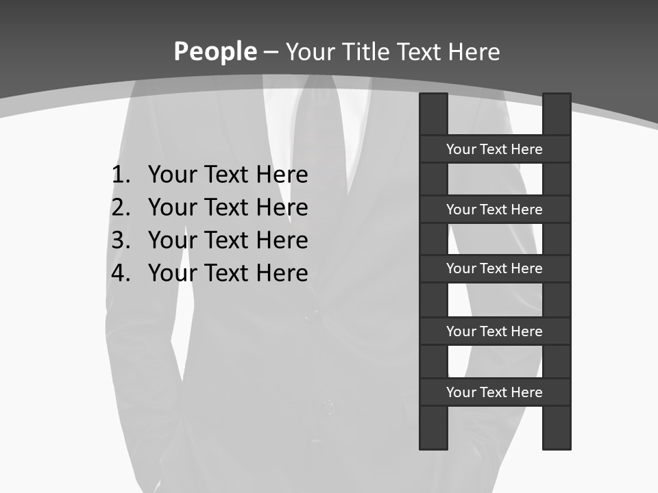 Concept Fashion Tuxedo PowerPoint Template