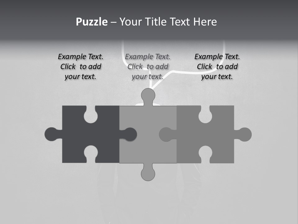 Businessman Horizontal Isolated PowerPoint Template