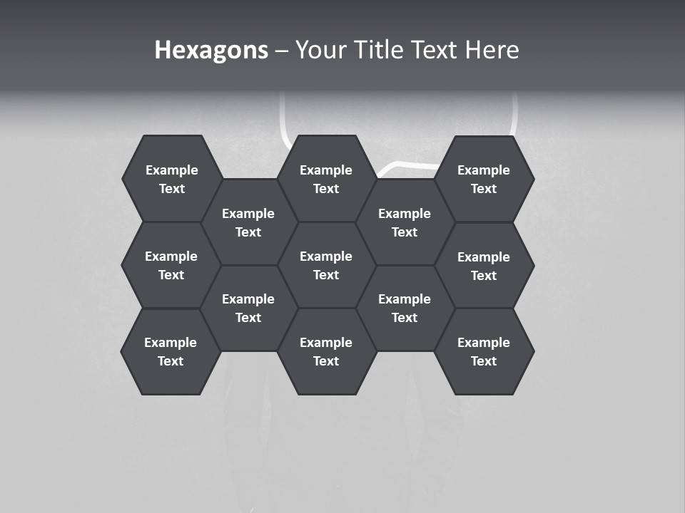 Businessman Horizontal Isolated PowerPoint Template