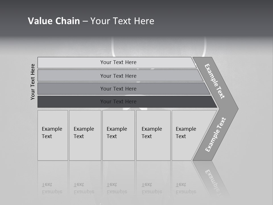 Businessman Horizontal Isolated PowerPoint Template