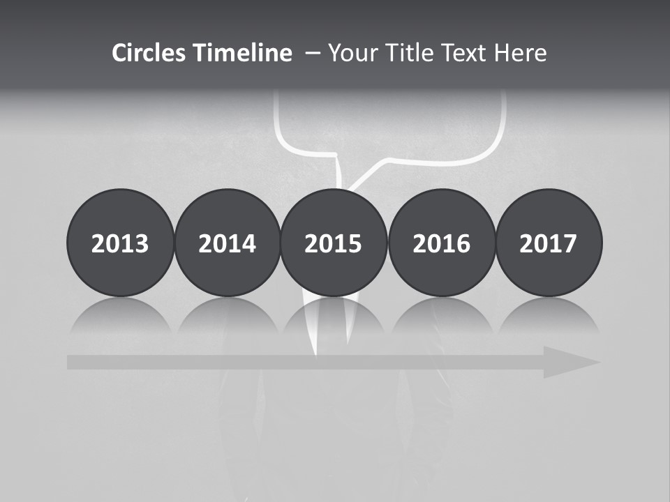 Businessman Horizontal Isolated PowerPoint Template