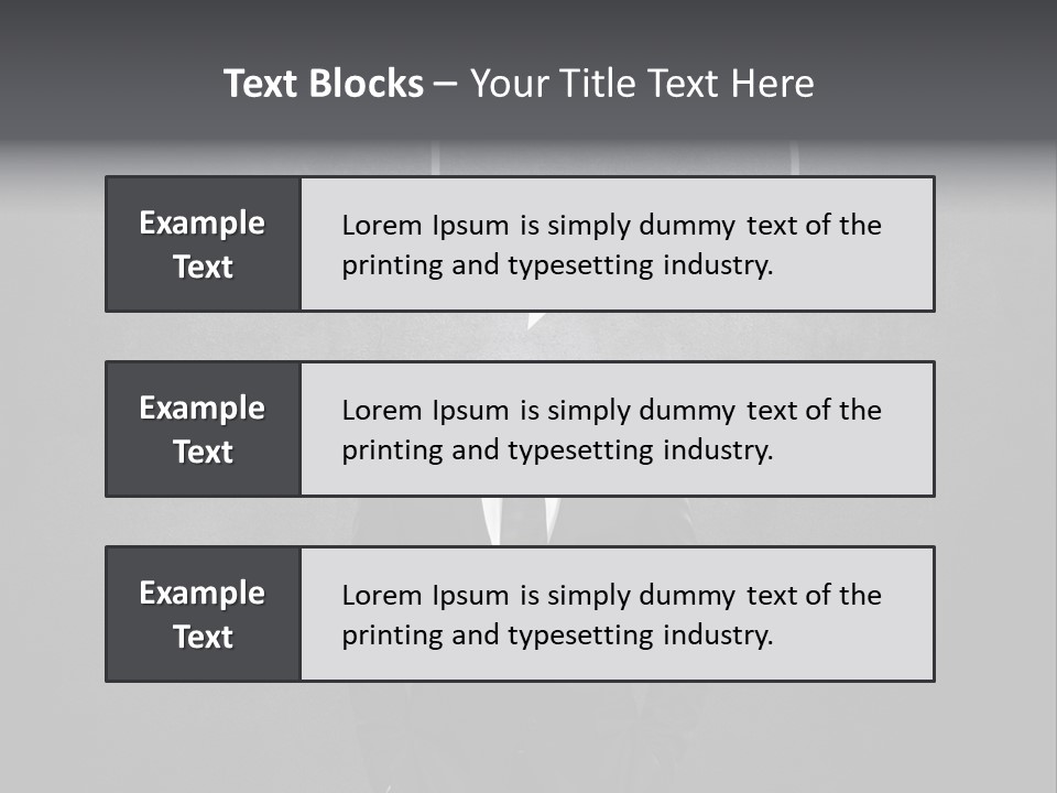 Businessman Horizontal Isolated PowerPoint Template