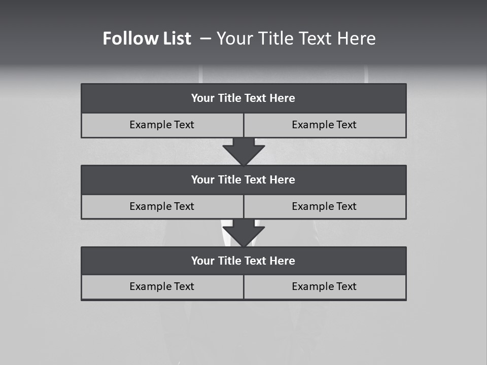 Businessman Horizontal Isolated PowerPoint Template