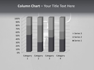 Businessman Horizontal Isolated PowerPoint Template