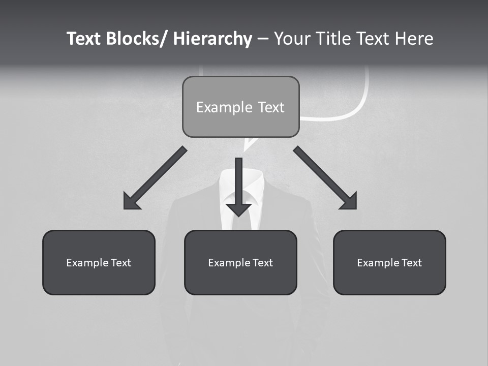 Businessman Horizontal Isolated PowerPoint Template