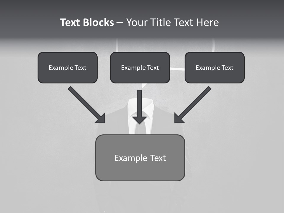 Businessman Horizontal Isolated PowerPoint Template