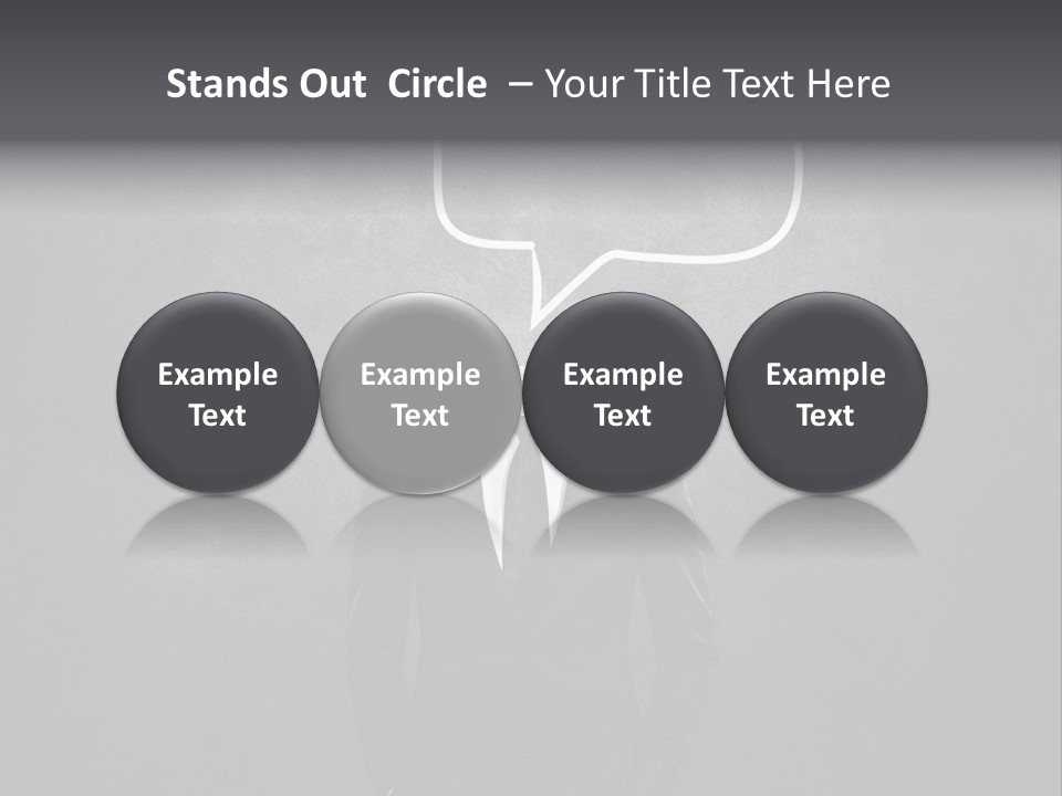 Businessman Horizontal Isolated PowerPoint Template