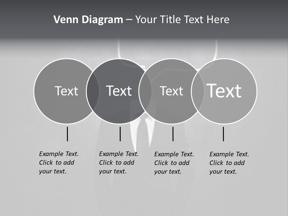 Businessman Horizontal Isolated PowerPoint Template