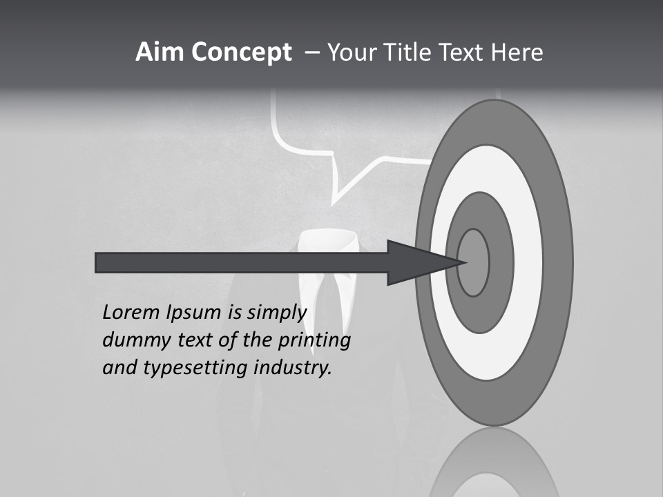 Businessman Horizontal Isolated PowerPoint Template